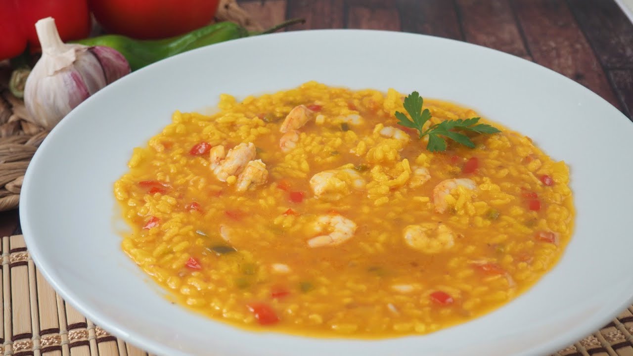 Sopa de Arroz con Gambas